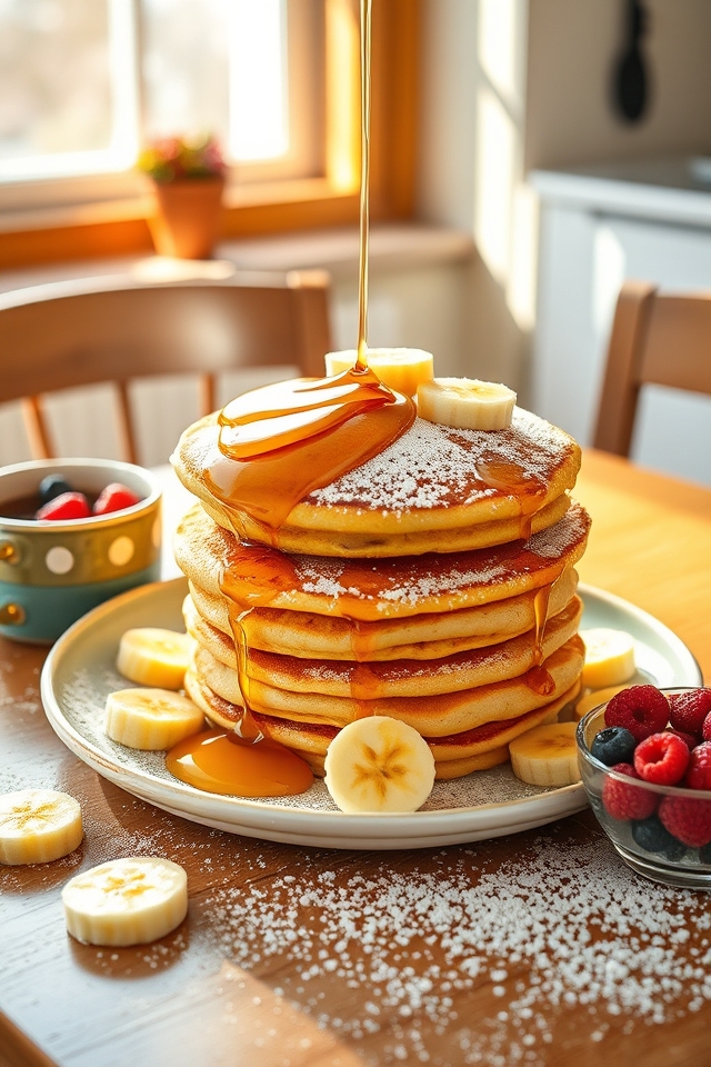 fluffy banana pancakes recipe