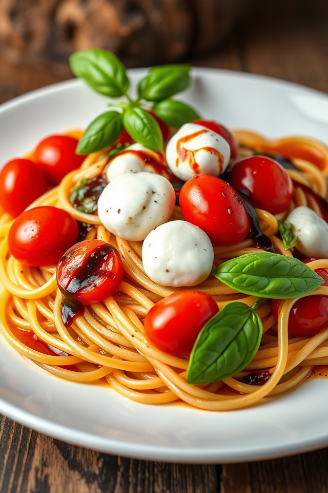 fresh mozzarella pasta delight