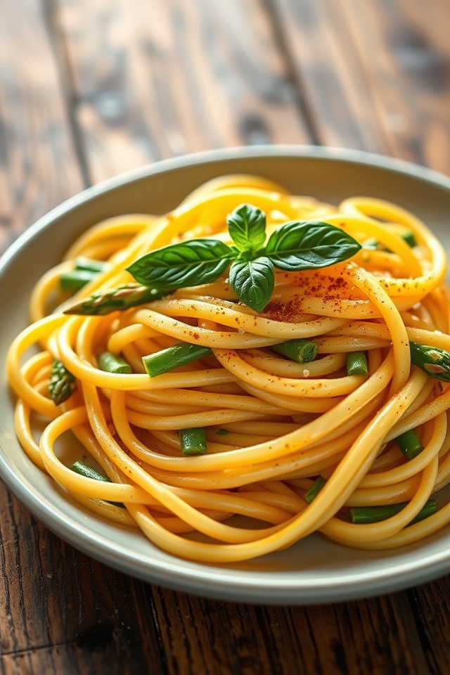 garlic butter pasta dish