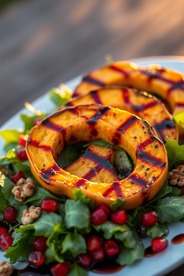 grilled acorn squash salad