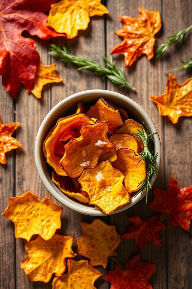 healthy acorn squash chips