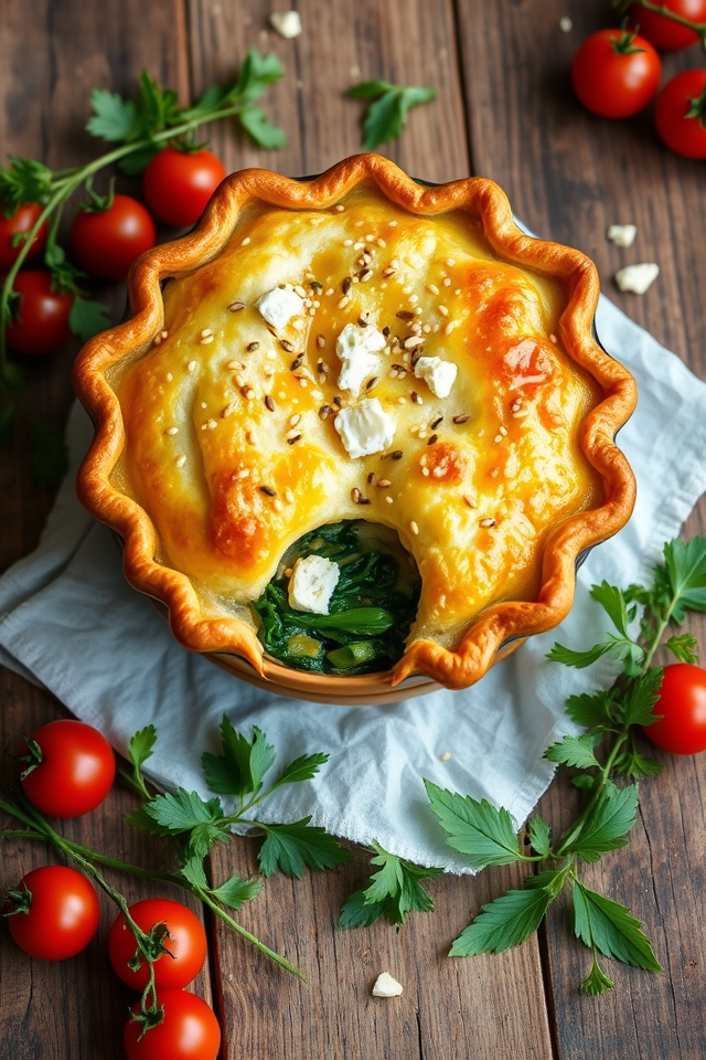 healthy mediterranean pot pie