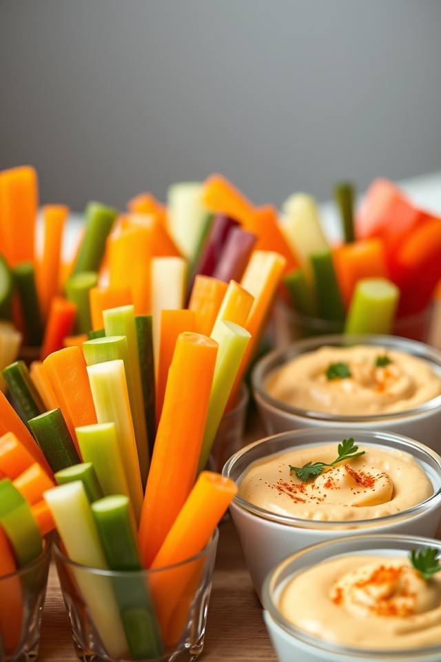 healthy veggie snack cups