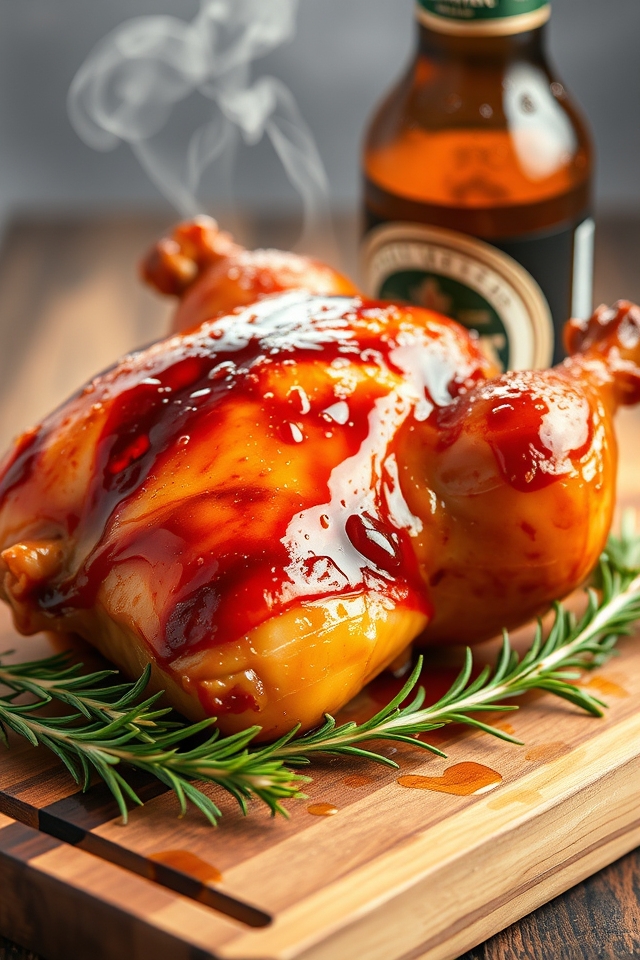 honey beer glazed chicken