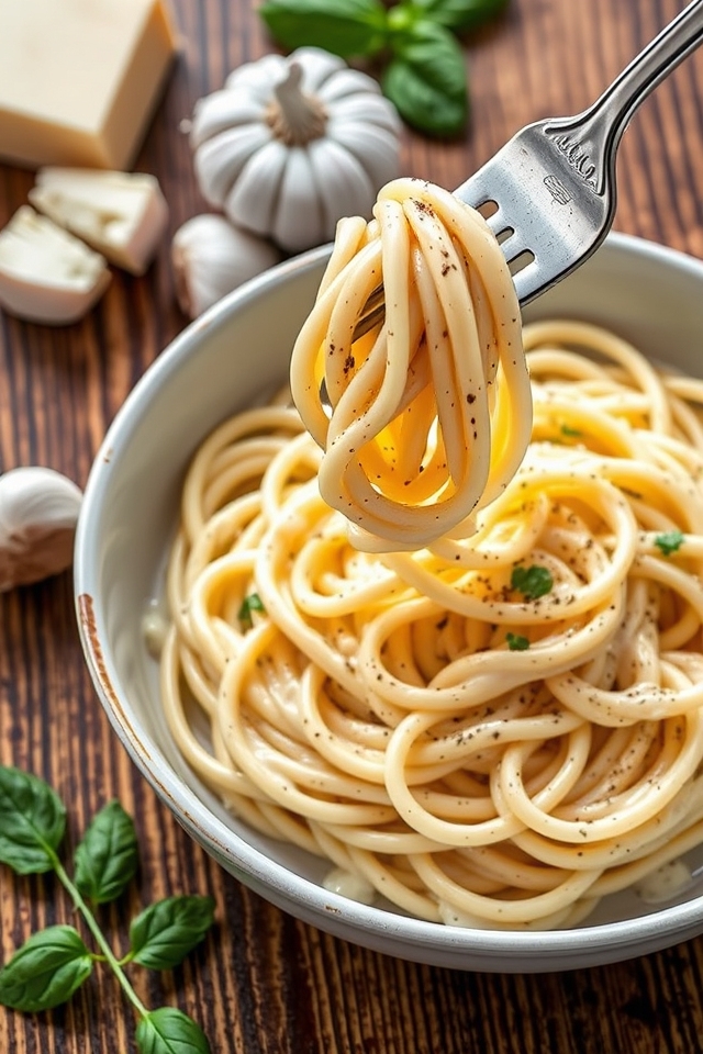 indulgent creamy pasta dish