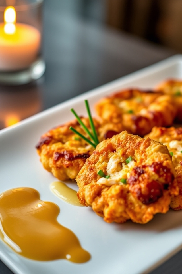 lobster chive fritters recipe