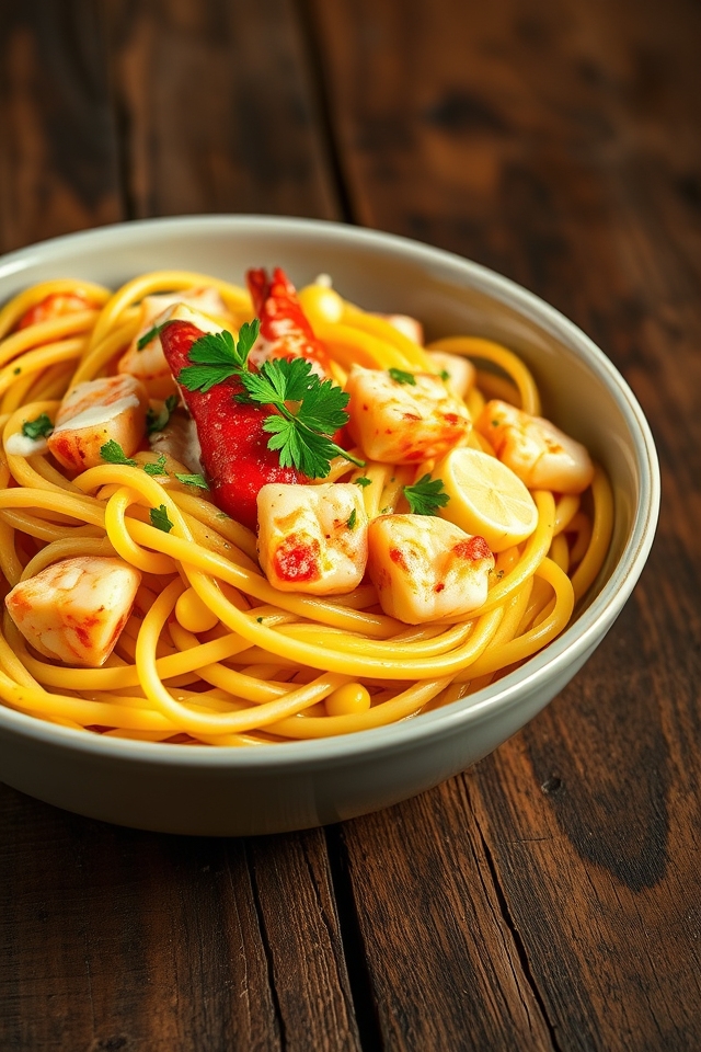 lobster corn linguine recipe