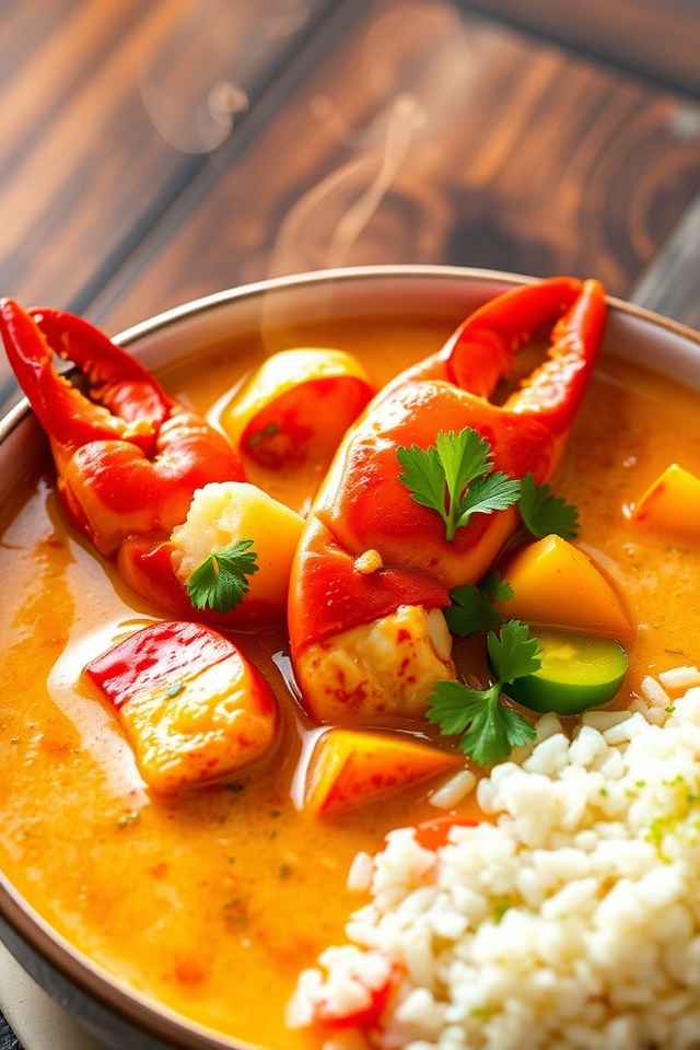 lobster curry with coconut