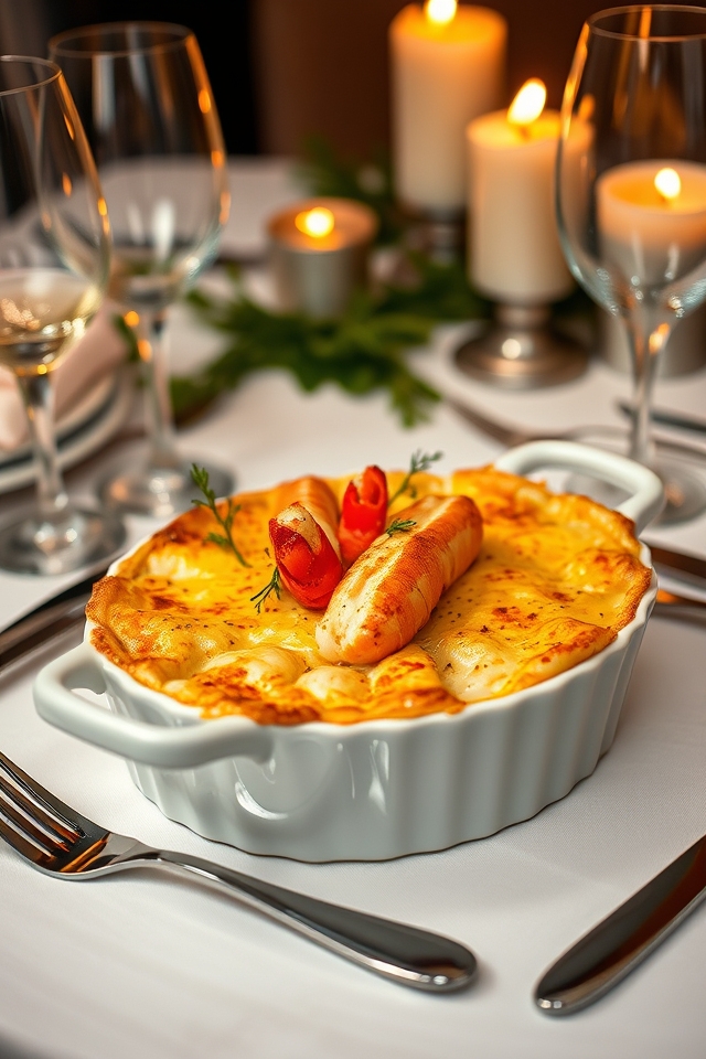lobster fennel creamy gratin