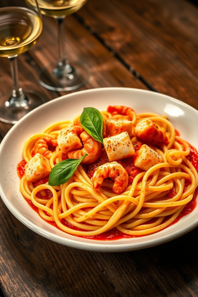 lobster linguine with cream
