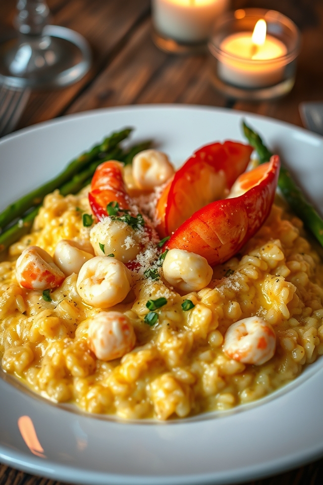 lobster risotto with parmesan