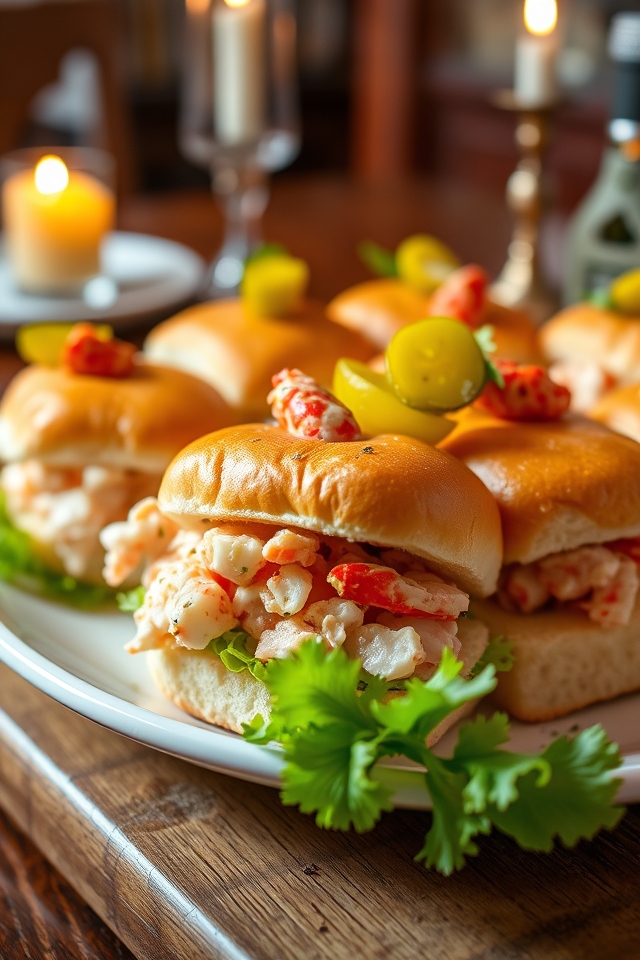 lobster roll slider bites