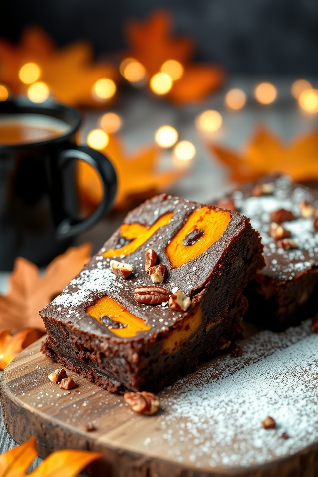 moist fudgy butternut brownies