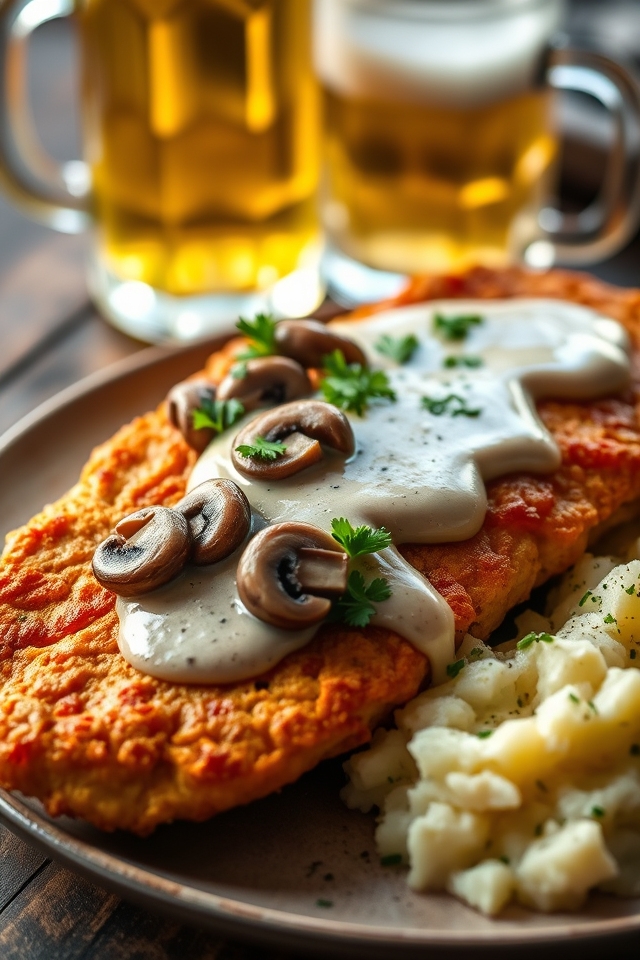 mushroom cream sauce delight
