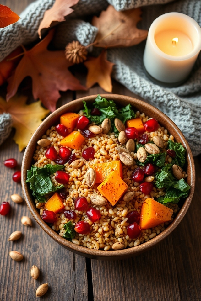 nourishing autumn grain bowl