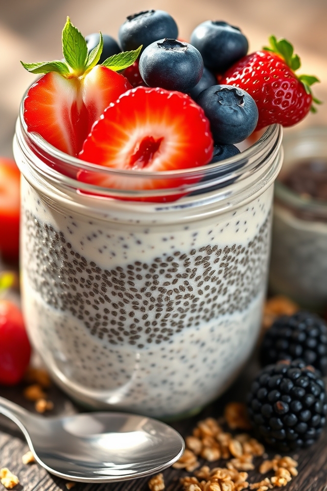 nutritious chia seed breakfast