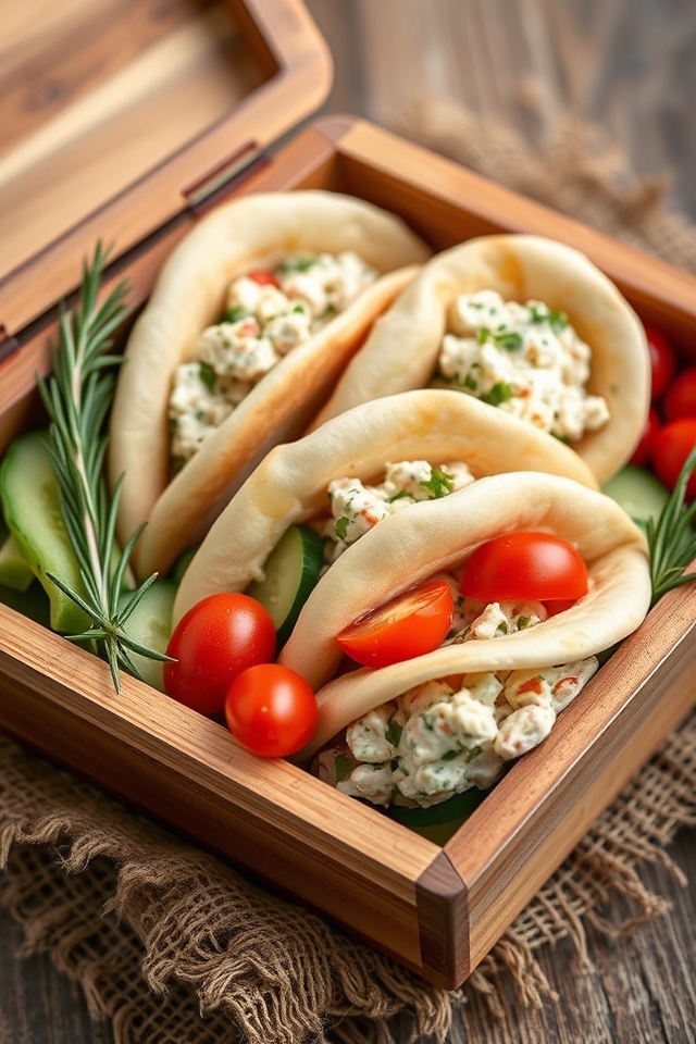 nutritious chicken salad pockets