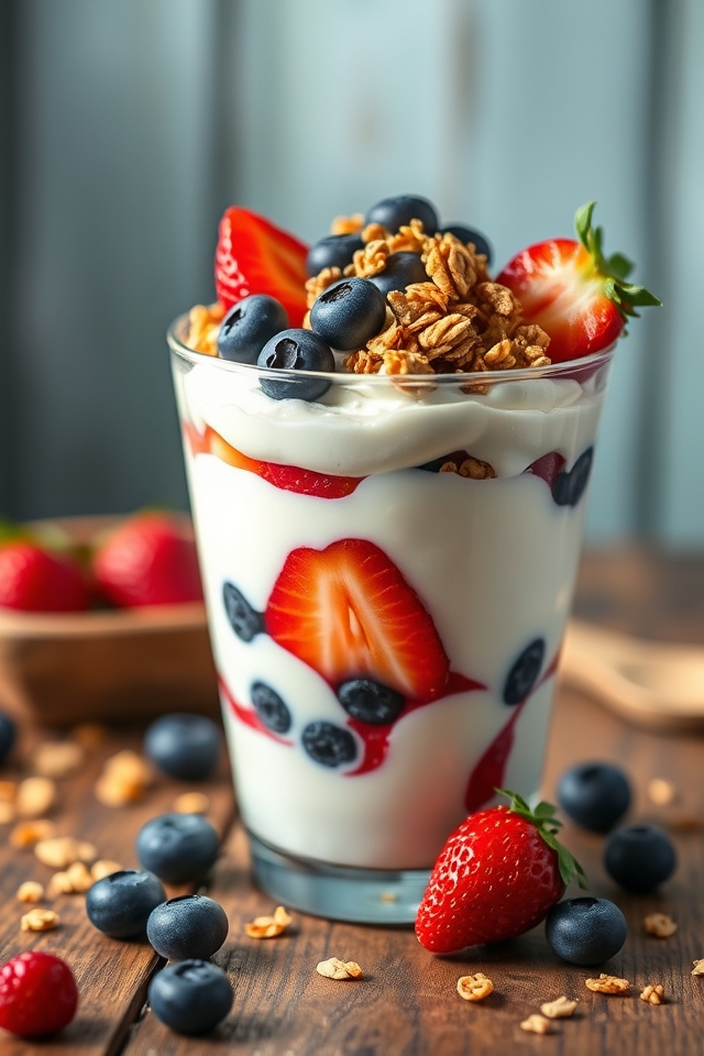 nutritious greek yogurt parfait