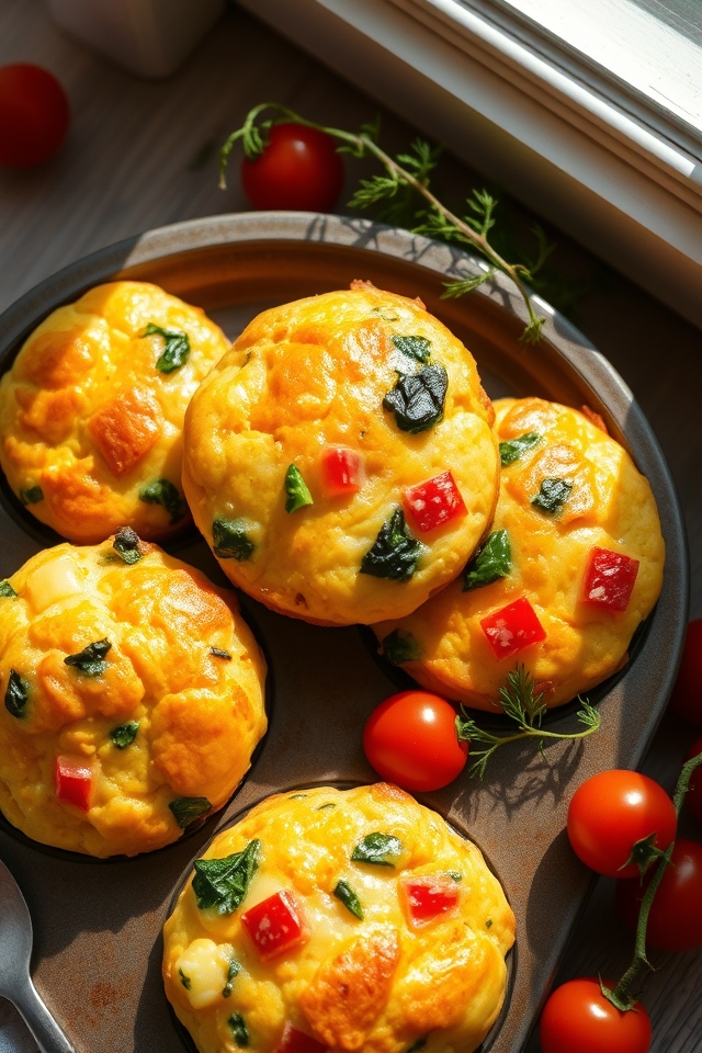 nutritious portable breakfast muffins