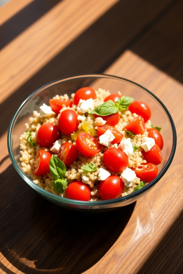 nutritious quinoa salad preparation