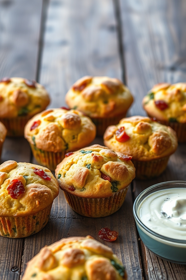 nutritious savory snack muffins