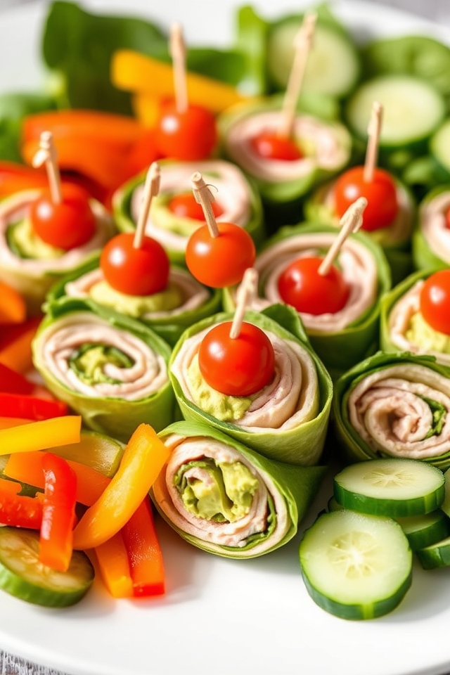 nutritious turkey spinach roll ups