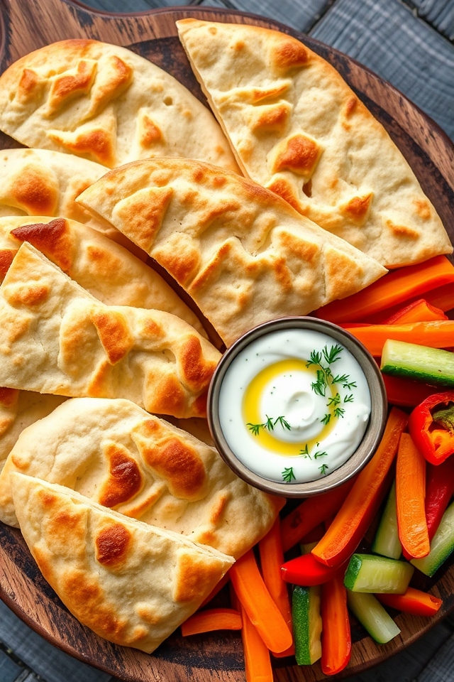 pita tzatziki healthy snack