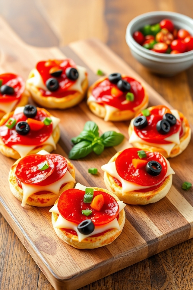 quick customizable mini pizzas