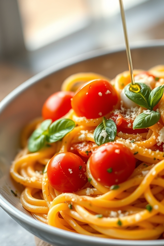roasted red pepper linguine