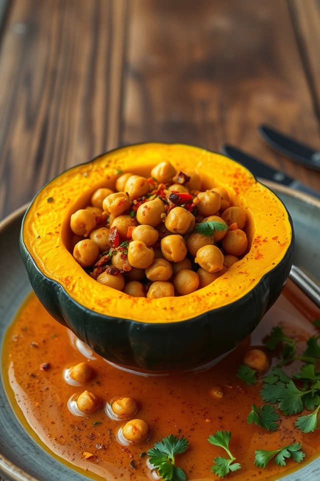 savory squash chickpea curry
