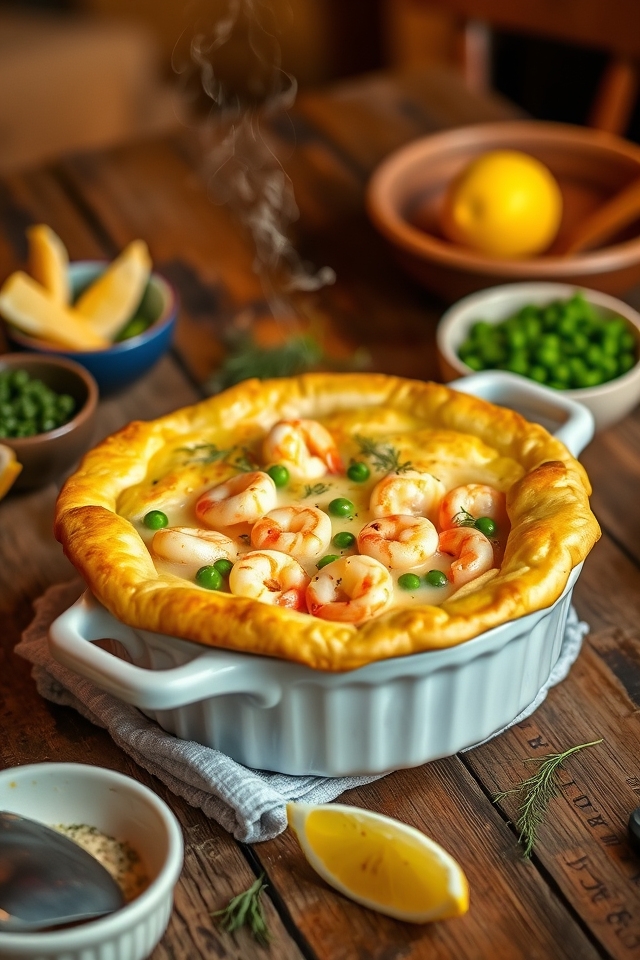 seafood pot pie delight
