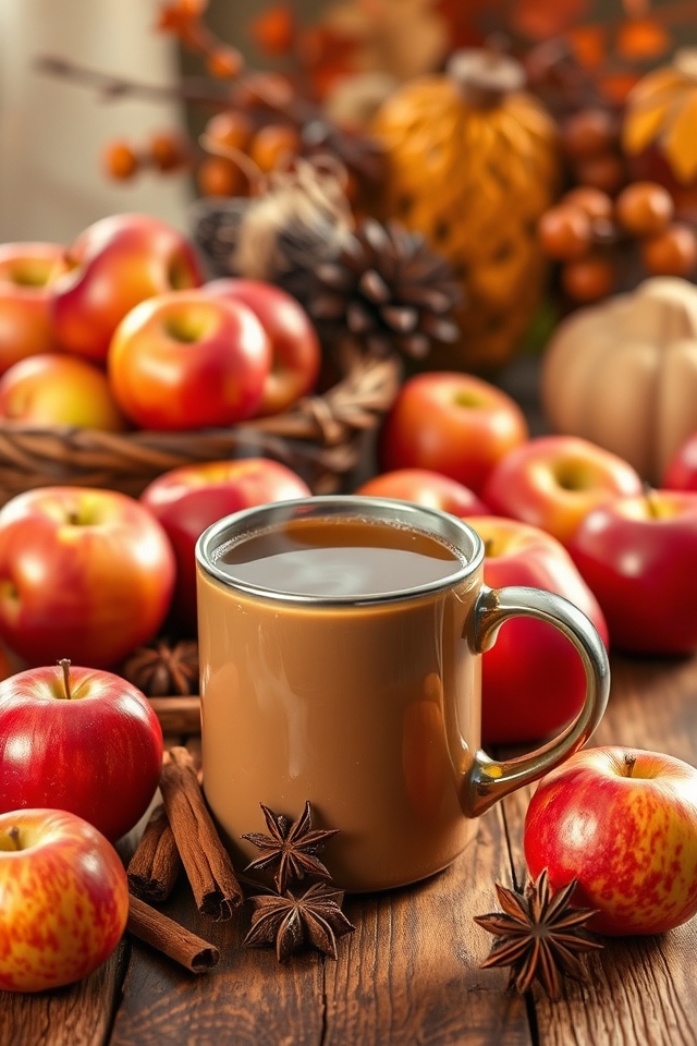 spiced apple cider cocktail