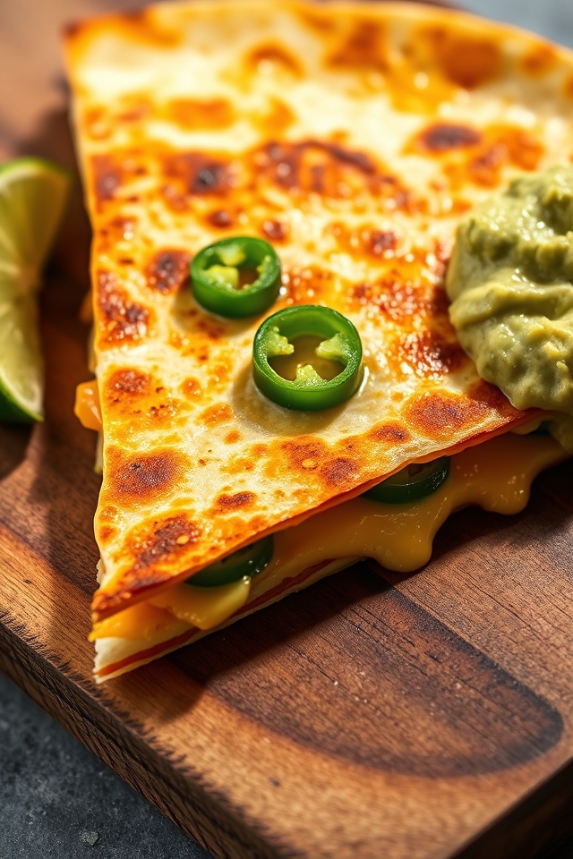 spicy cheese filled tortillas delight