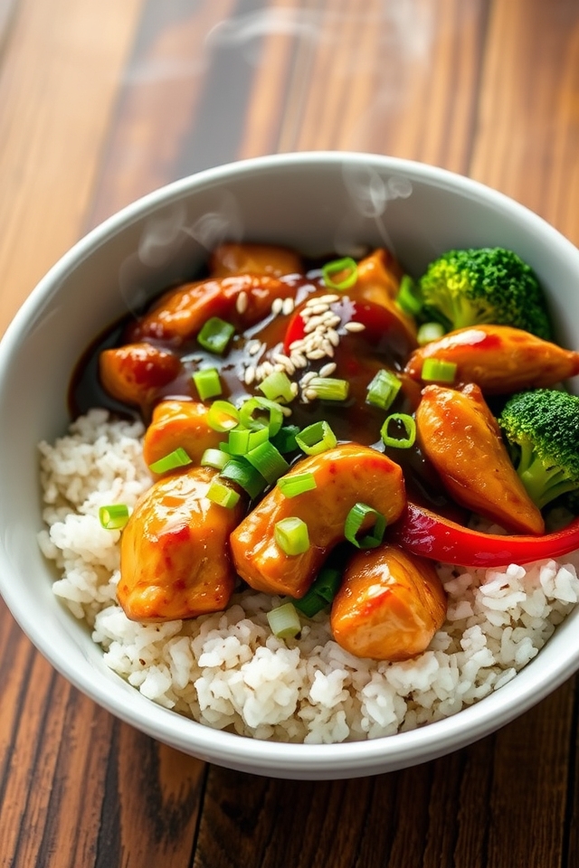 teriyaki chicken rice bowls
