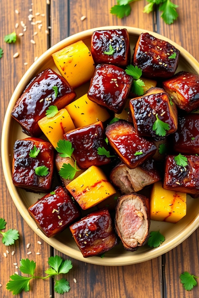 teriyaki pineapple barbecue fusion
