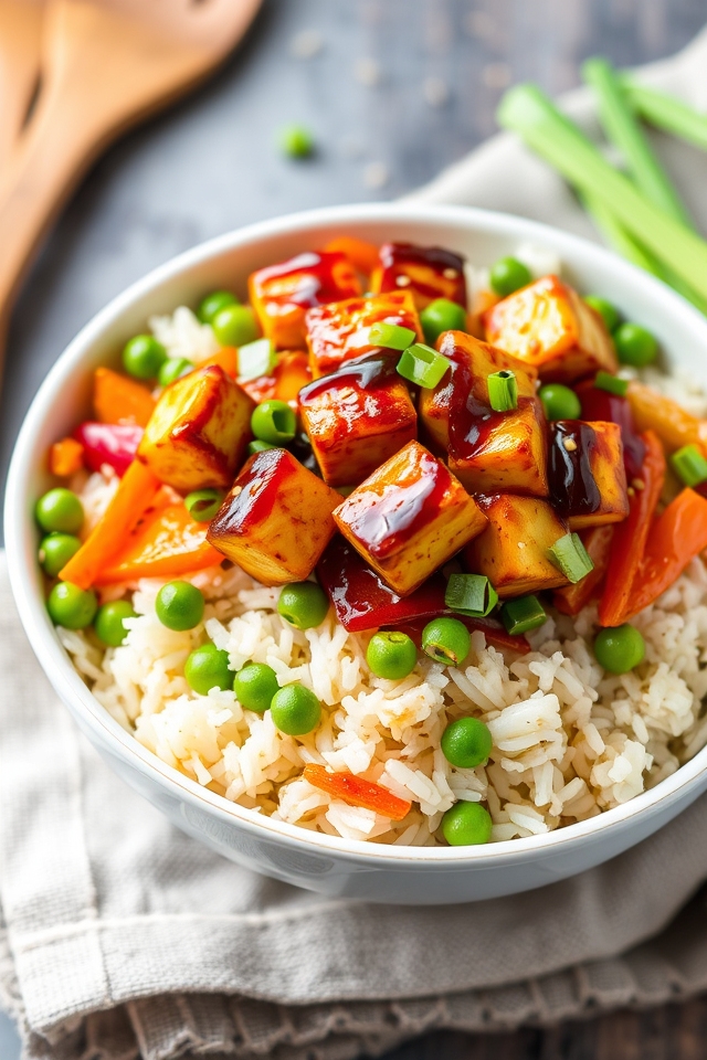 teriyaki tofu fried rice