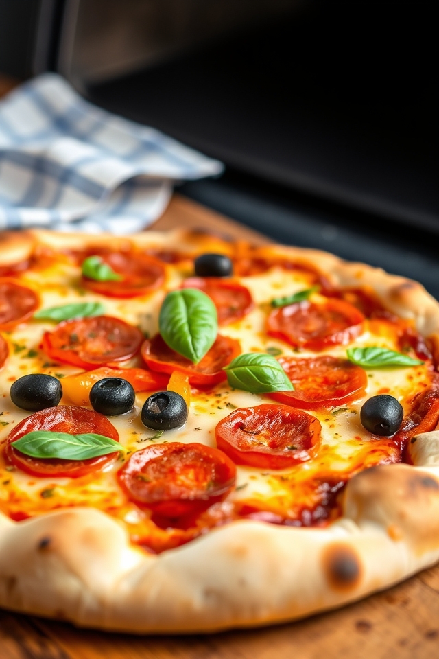 vegan pizza with toppings