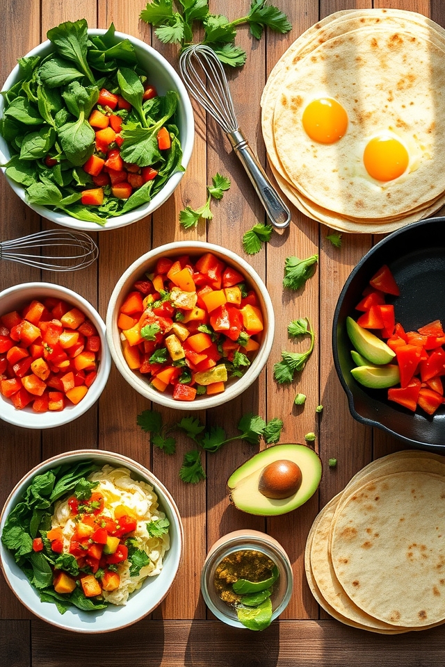 veggie breakfast burritos recipe