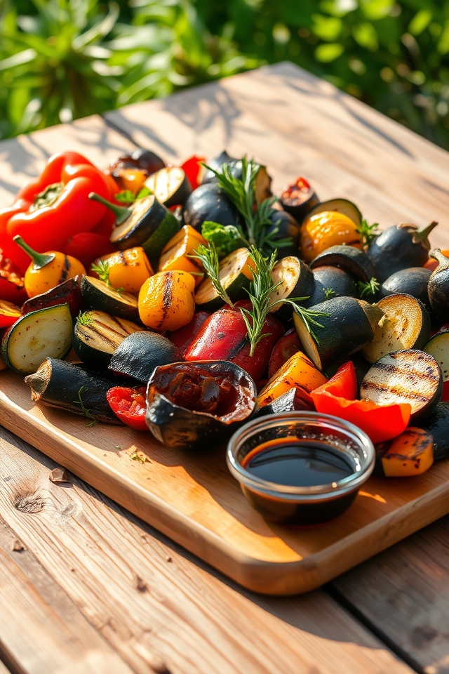 vibrant grilled vegetable assortment