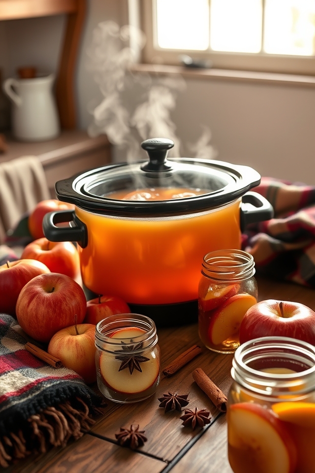 warm spiced apple cider
