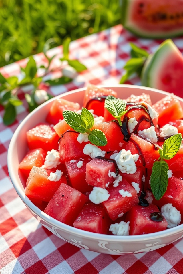 watermelon feta salad delight