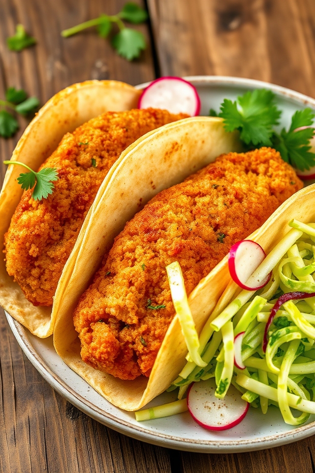 wiener schnitzel taco fusion